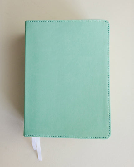 Hand-Bound Simulated Leather Quad - Tropical Turquoise