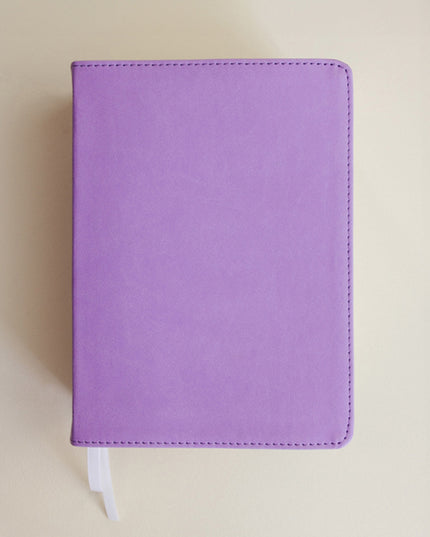 Hand-Bound Simulated Leather Quad - Wisteria Purple
