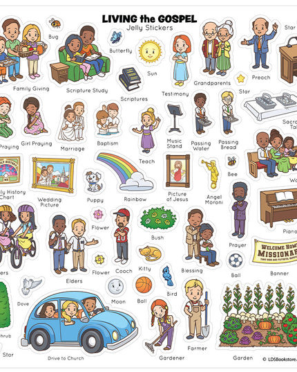 My Living the Gospel Jelly Sticker Quiet Book