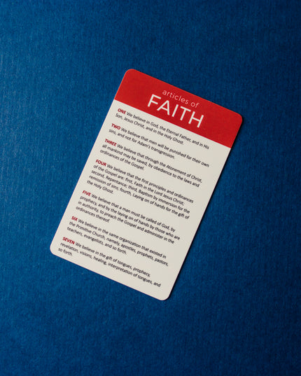 Articles of faith Pocket Cards