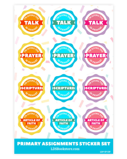 LDS Primary Stickers Bundle