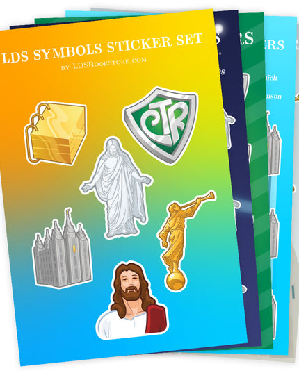 LDS Symbols Stickers Bundle (5 SHEETS 54 STICKERS TOTAL)