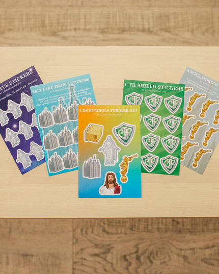 LDS Symbols Stickers Bundle (5 SHEETS 54 STICKERS TOTAL)