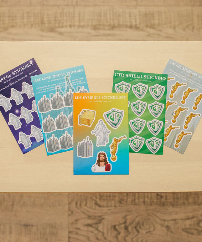 LDS Symbols Stickers Bundle (5 SHEETS 54 STICKERS TOTAL)