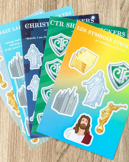 LDS Symbols Stickers Bundle (5 SHEETS 54 STICKERS TOTAL)
