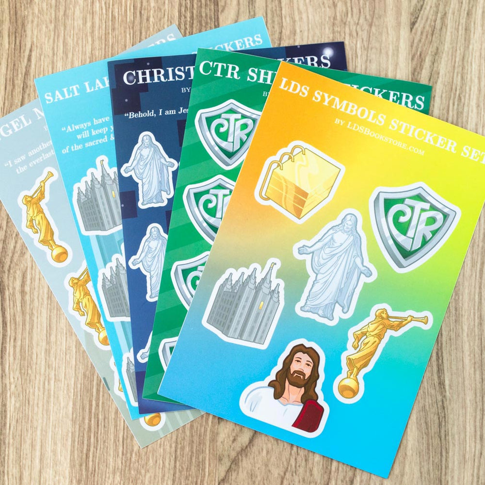 LDS Symbols Stickers Bundle (5 SHEETS 54 STICKERS TOTAL)