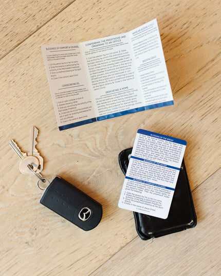 Tri-Fold Priesthood Ordinance Card