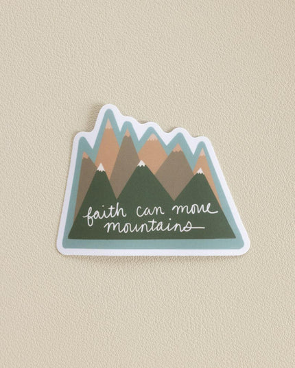 Faith Can Move Mountains Vinyl Sticker