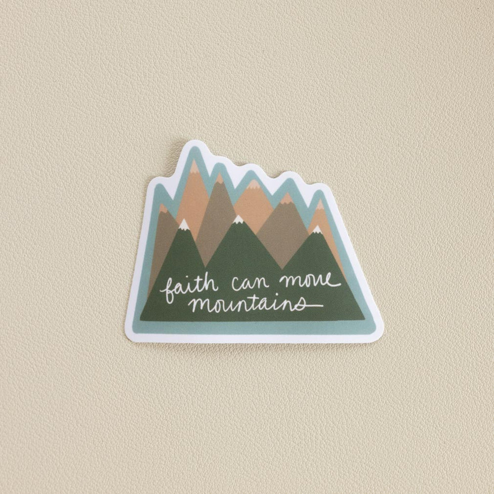 Faith Can Move Mountains Vinyl Sticker