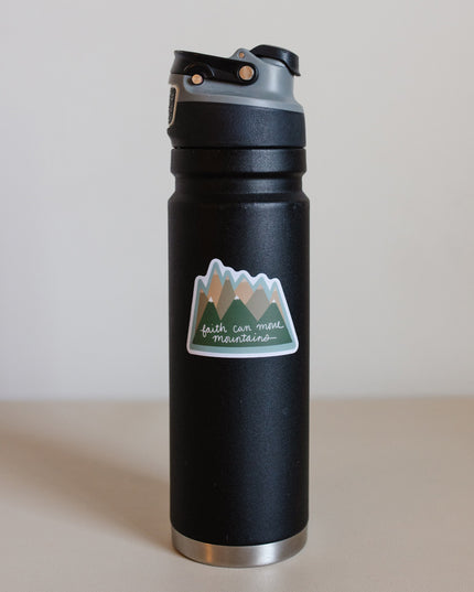 Faith Can Move Mountains Vinyl Sticker