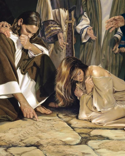 He That Is Without Sin Folding Card