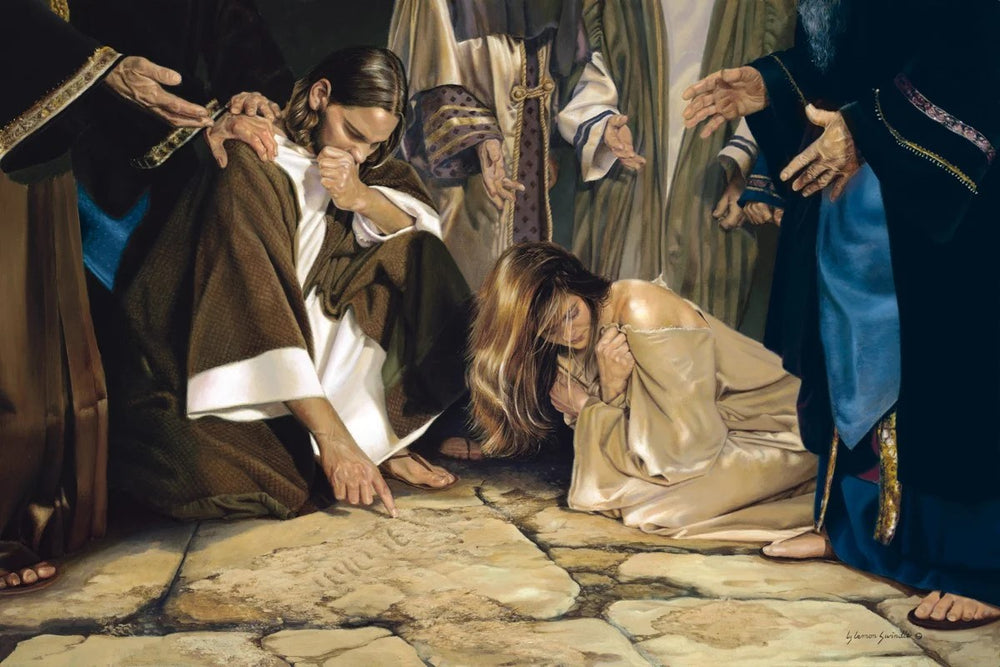 He That Is Without Sin Folding Card
