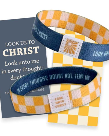 Look Unto Christ Woven Wristband