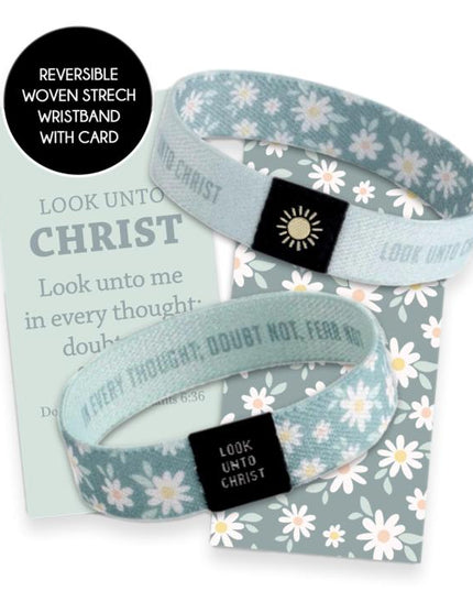 Look Unto Christ Woven Wristband