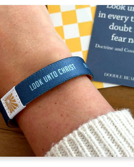 Look Unto Christ Woven Wristband