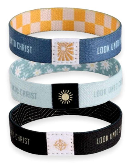 Look Unto Christ Woven Wristband
