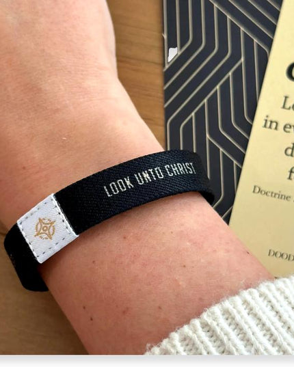 Look Unto Christ Woven Wristband