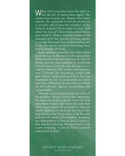 Let's Talk about the Law of Consecration