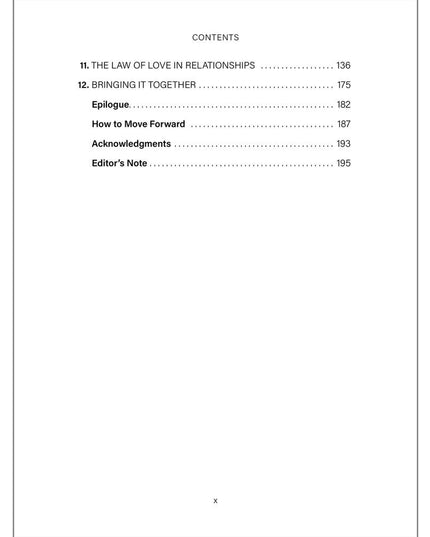 The Law of Love