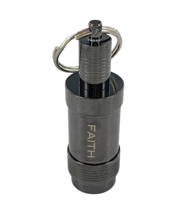 "Faith" Stainless Steel Oil Vial Dropper