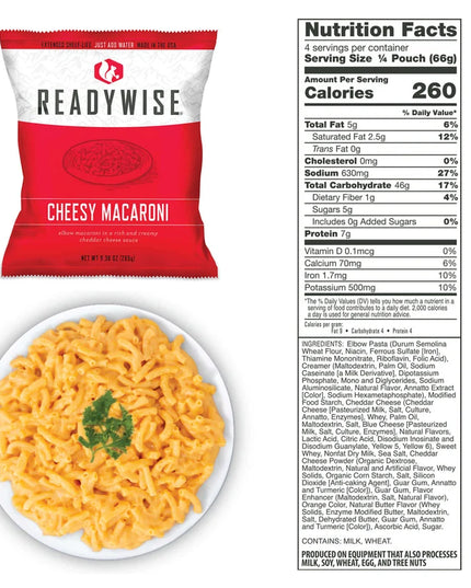 60 Serving Freeze Dried Breakfast & Entree, DryBag, Up To 25 Years