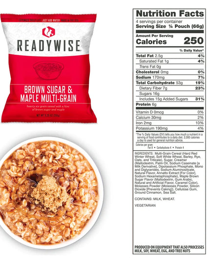 60 Serving Freeze Dried Breakfast & Entree, DryBag, Up To 25 Years
