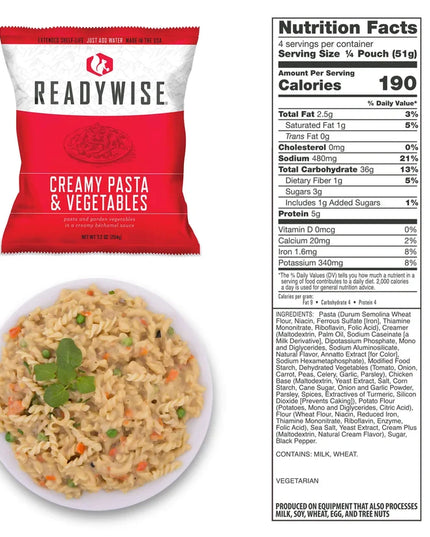 60 Serving Freeze Dried Breakfast & Entree, DryBag, Up To 25 Years