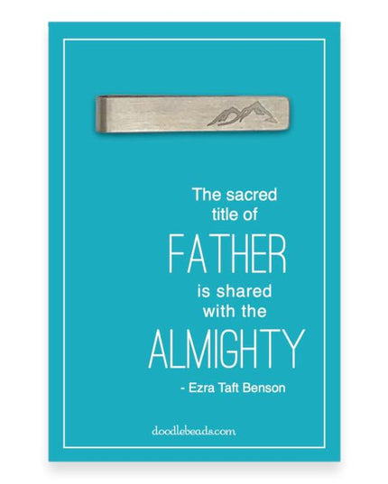 Mountain tie clip