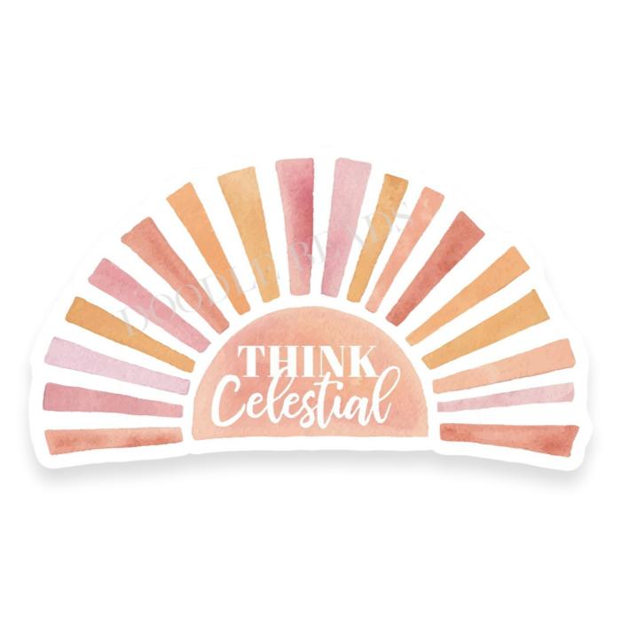 Think Celestial Vinyl Sticker