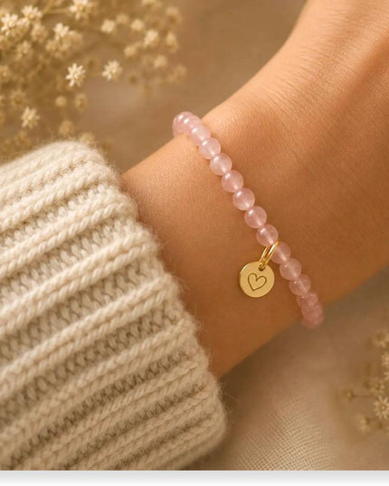 You Are So Loved Beaded Rose Quartz Bracelet