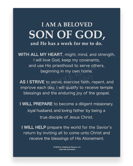 5x7 Aaronic Priesthood Theme Print