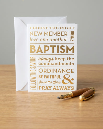 Baptism Gold Card