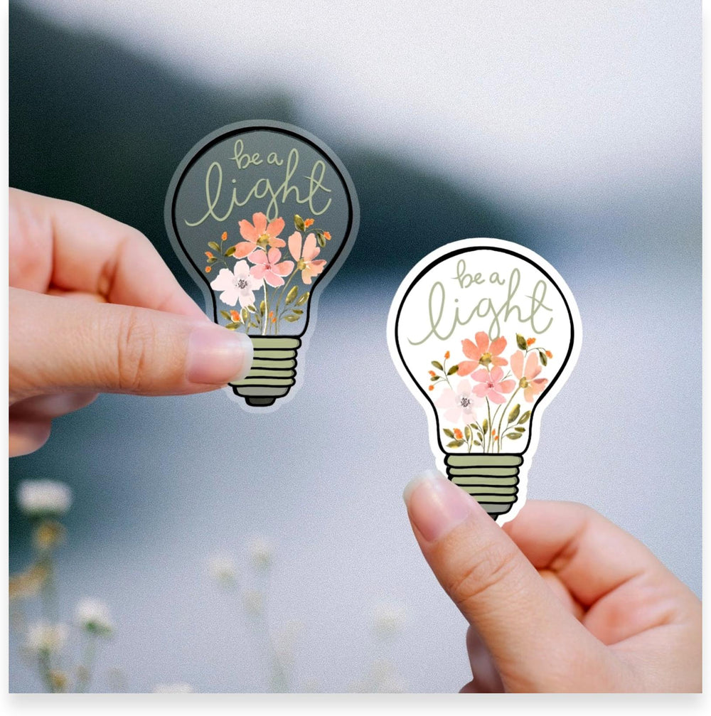 Be A Light Inspirational Vinyl Sticker
