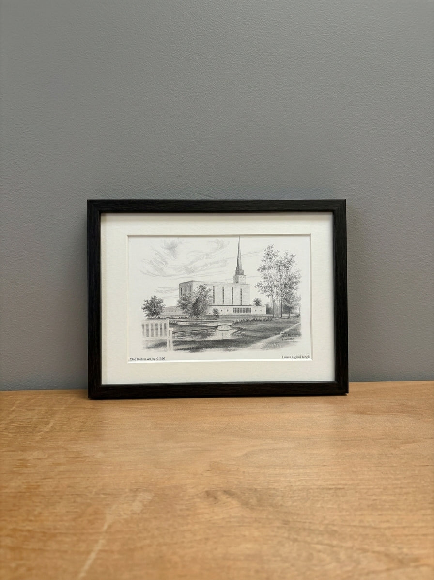 London England Temple by Chad Hawkins 5x7 Print