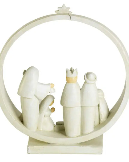 1-Piece Nativity in Creche 8in