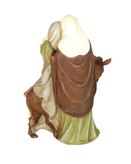 1 Piece Holy Family On Donkey 8.5"H
