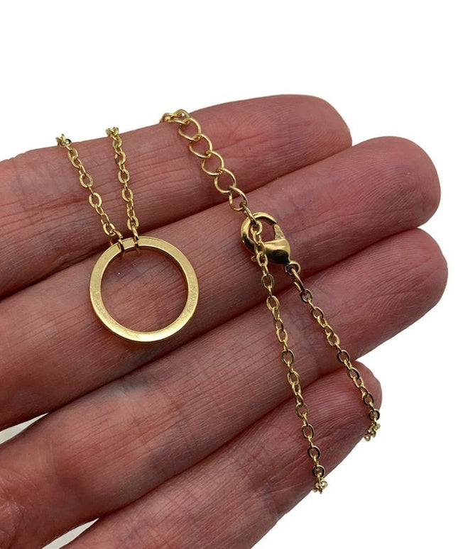 You've GOT This, "Know Ye Not That Ye Are In The Hands of God" Greeting Card With Eternity Ring Necklace (Gold)