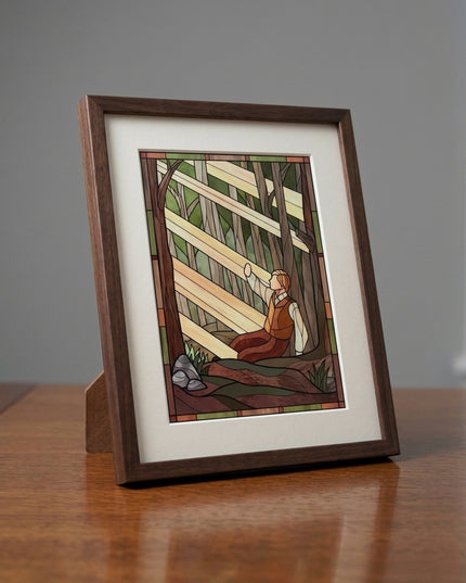First Vision Stained Glass A5 Print