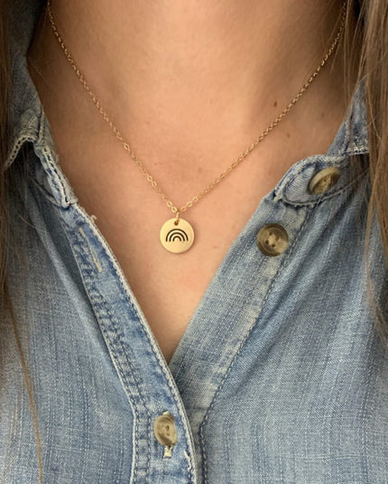 Rainbow Baptism Necklace