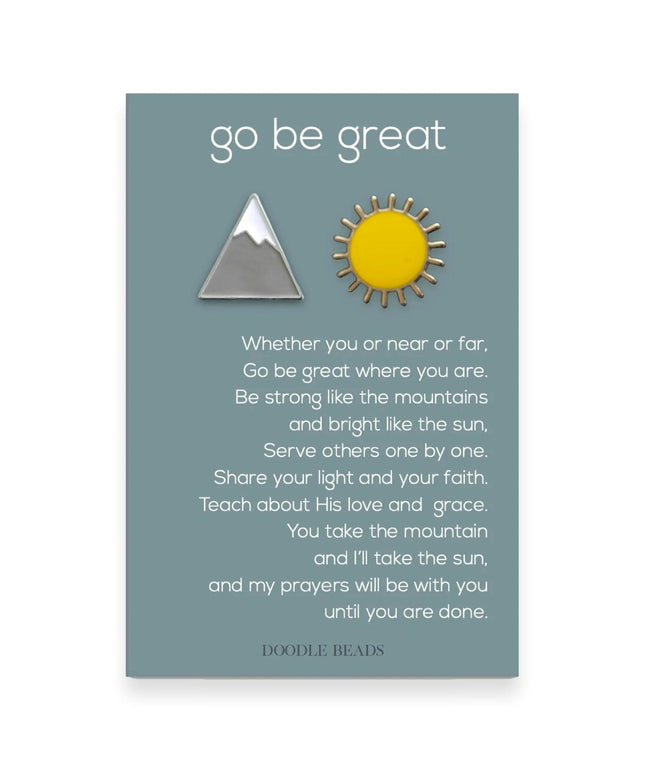Go Be Great Mountain And Sun Pin