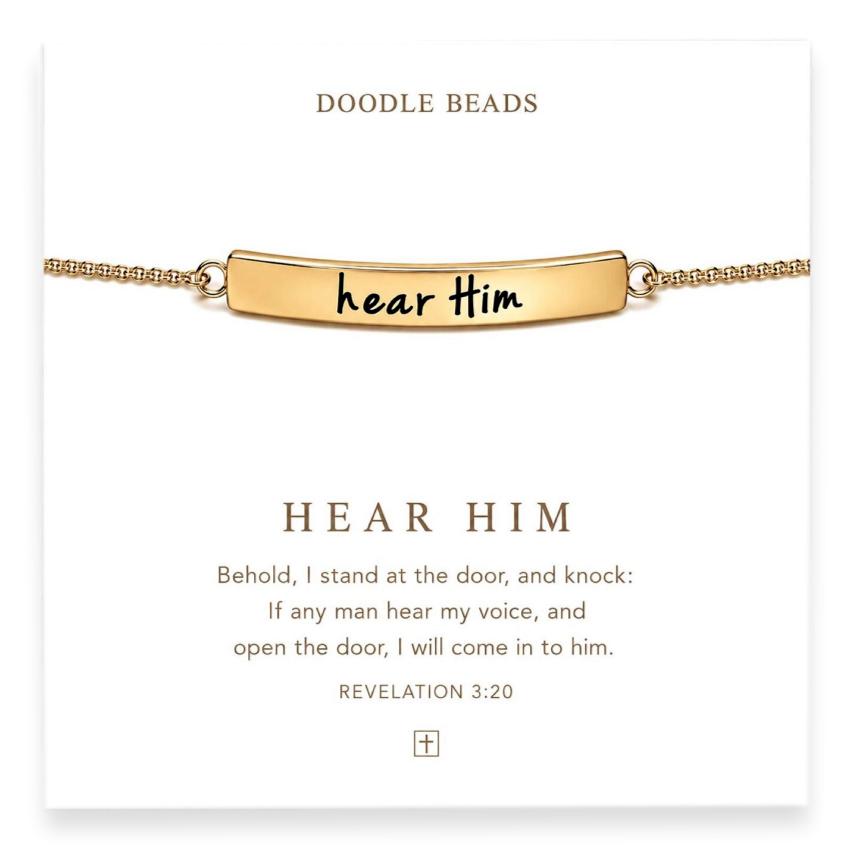 Hear Him Bar Bracelet