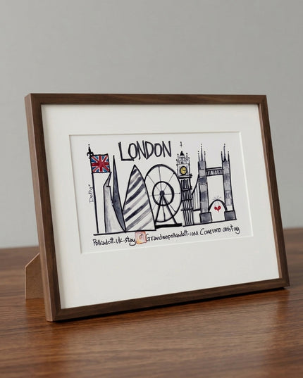 London Skyline 8x4 Print