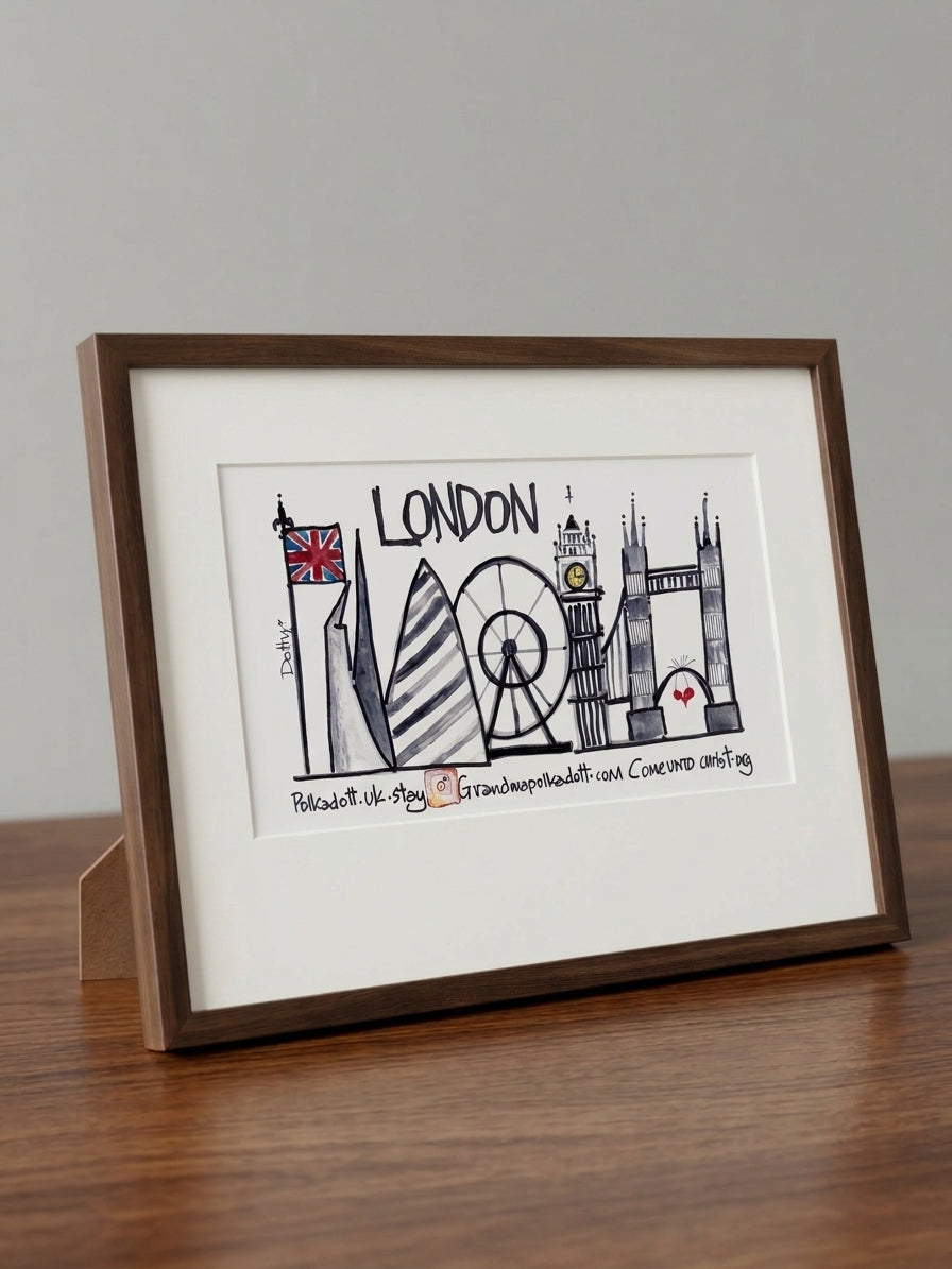 London Skyline 8x4 Print