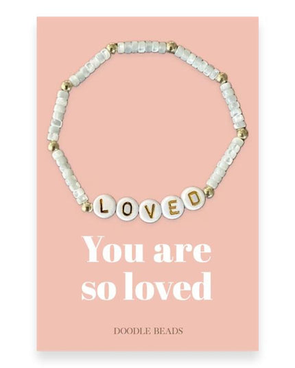 You Are So Loved Beaded Bracelet