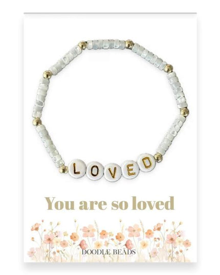 You Are So Loved Beaded Bracelet