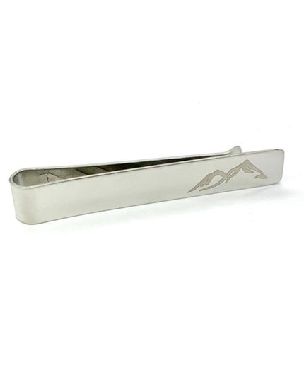 Mountain tie clip
