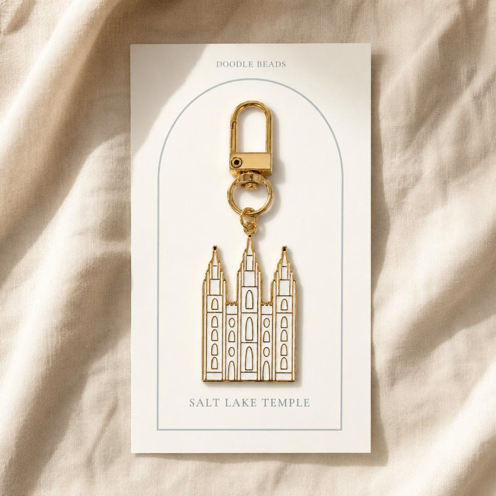 Salt Lake Temple Enamel Zipper Pull