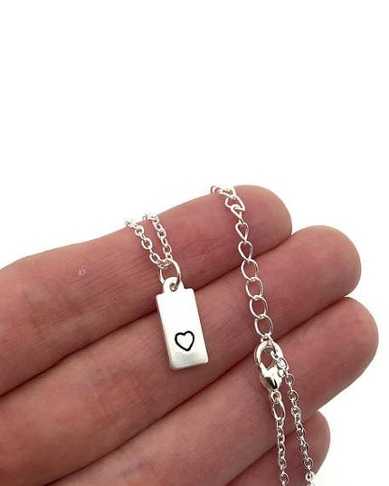 Called to Serve Tag Heart Necklace
