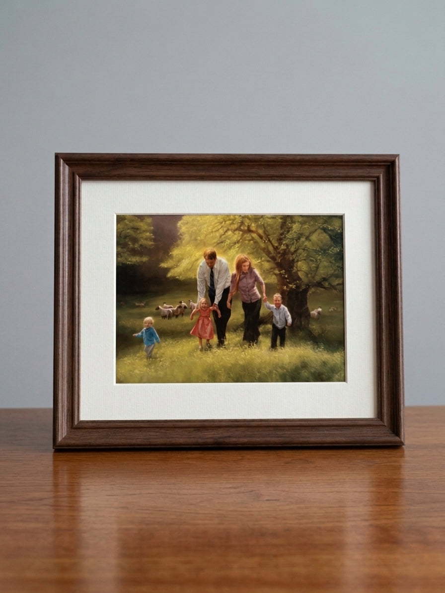 Teach Me To Walk In The Light, by Emily Dyches 5x7 Print