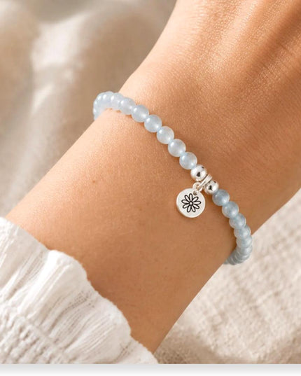 You Make Life Beautiful Aquamarine Bracelet